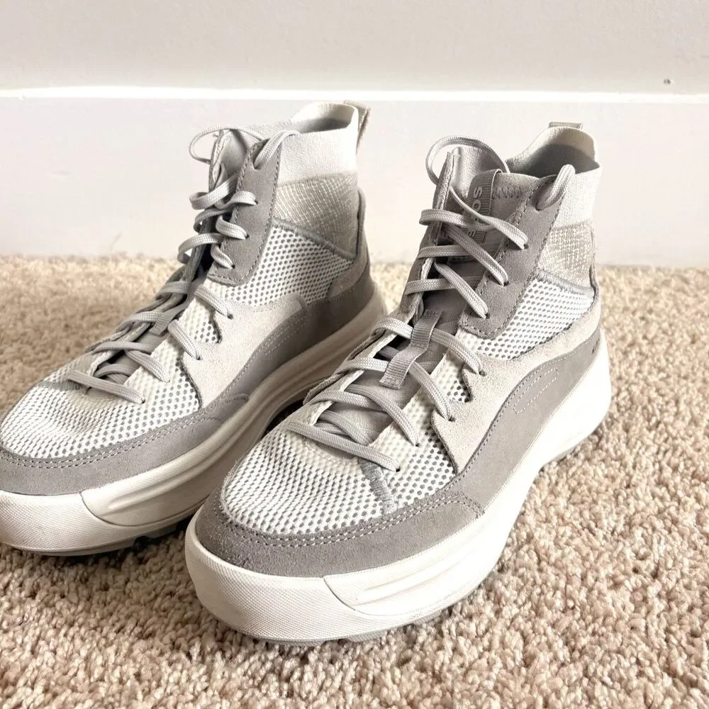 Sorel ONA 503 Mid Platform Sneakers Grey Moonstone Dove Size 8